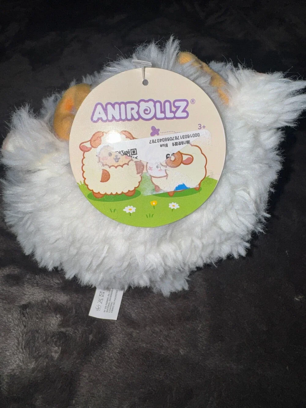 Anirrollz Bunniroll Plush Toy White Soft Stuffed Animal